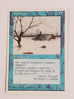 MTG Flood (Spanish 4th Edition (WB)/Blue/C) - BGM - Image 1