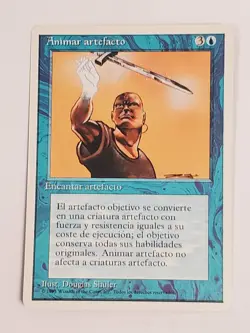 MTG Animate Artifact (Spanish 4th Edition (WB)/Blue/U) - BGM - Image 1
