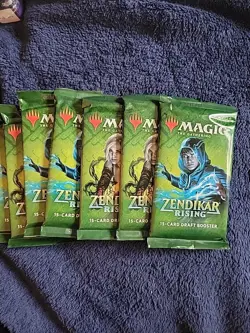 Magic The Gathering Zendikar Rising 10 Draft Booster Packs *SEALED* 150 Cards! - Image 3