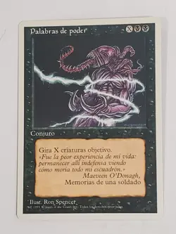 MTG Word of Binding (Spanish 4th Edition (WB)/Black/C) - BGM - Image 1