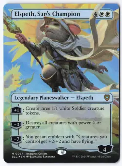 Elspeth, Sun's Champion (Borderless) M Commander: Bloomburrow 97 NM - Image 1