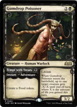 Gumdrop Poisoner NM/M* SHOWCASE Wilds Of Eldraine ENGLISH 0280 mtg-UnltdCards - Image 1