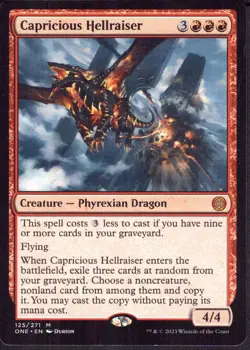 Capricious Hellraiser Phyrexia: All Will Be One - Magic MTG Pack Fresh - Image 1