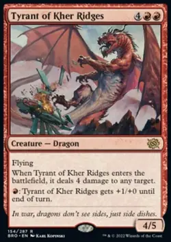MTG Magic the Gathering Tyrant of Kher Ridges (154/399) The Brothers' War LP - Image 1