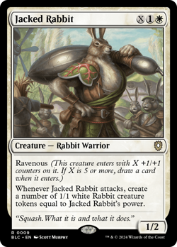 Jacked Rabbit #9 | Near Mint | BLC Bloomburrow Commander Magic MTG - Image 1