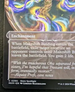 Makeshift Binding (Showcase) 0290 MKM Common Murders At Karlov Manor MTG - Image 4