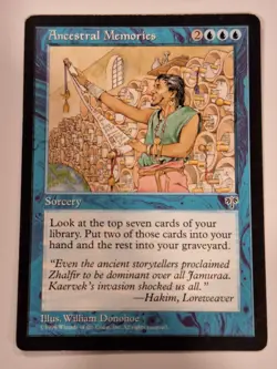 Ancestral Memories - Mirage - Magic the Gathering MTG Nice! - Image 1