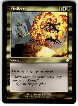 Vindicate (Retro Frame) Commander: the Brothers' War Regular MTG - Image 1