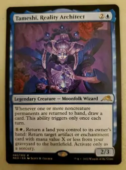 1x Tameshi, Reality Architect Kamigawa Neon Dynasty MTG Magic the Gathering NM - Image 1