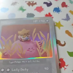 Pokepu Season 1, 1st ed. holo Chahnsii (Chansey) Pokemon Fan Art card - Image 5