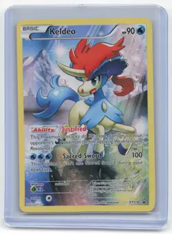 2016 Pokemon Keldeo XY Black Star Promo Holo #XY118 Moderately Played - Image 1