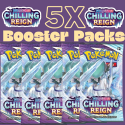 5x CHILLING REIGN Booster Packs Pokemon Sword & Shield - Image 1