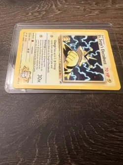 Lt. Surge's Electabuzz Gym Heroes 6/132 Holo Ultra Rare Pokemon TCG Card LP - Image 3