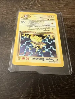 Lt. Surge's Electabuzz Gym Heroes 6/132 Holo Ultra Rare Pokemon TCG Card LP - Image 4