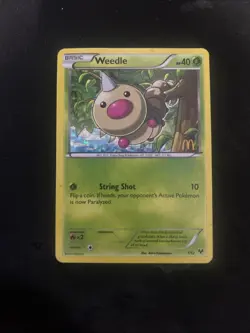 Pokemon TCG Chespin, Weedle, Inkay McDonald’s Promo 2014 (3 Holo Cards) - LP - Image 5