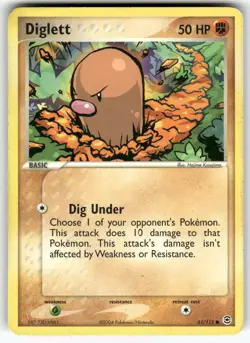 Diglett FireRed & LeafGreen Common Pokemon Lightly played - Image 1