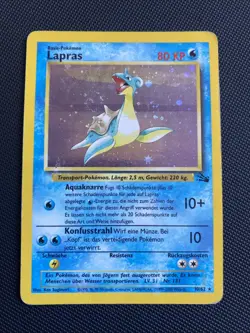 Lapras Holo | Fossil | #10 | Vintage | Chase | Pokemon TCG | Deutsch - Image 1