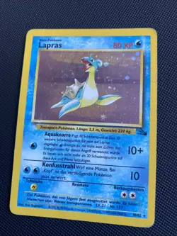 Lapras Holo | Fossil | #10 | Vintage | Chase | Pokemon TCG | Deutsch - Image 3