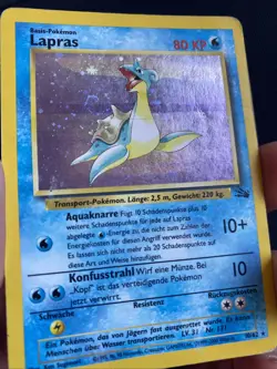 Lapras Holo | Fossil | #10 | Vintage | Chase | Pokemon TCG | Deutsch - Image 5