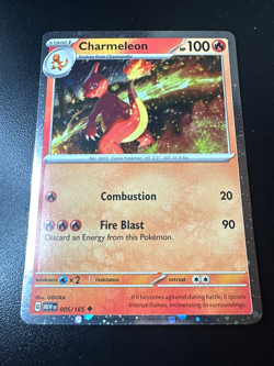 🔥Pokemon TCG-Charmeleon-Cosmos Holo-005/165-Scarlet & Violet-Promo-Holo-M/NM🔥 - Image 1