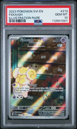 2023 POKEMON SVI EN-SCARLET & VIOLET ILLUSTRATION RARE #213 FIDOUGH PSA 10 - Image 1