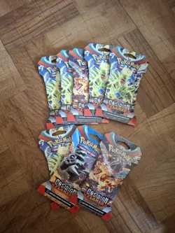 Pokemon Obsidian Flames Sleeved Booster Pack Brand New Sealed x8 - Image 1