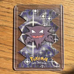 2000 POKEMON TOPPS SERIES 3 DIE-CUT EMBOSSED Haunter (EVO 5) - Image 1