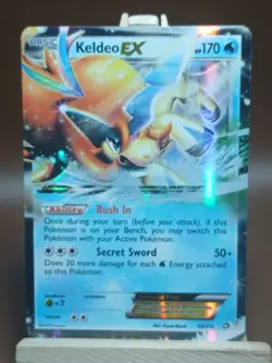 HP/DMG Pokemon TCG Keldeo-EX 45/113 Legendary Treasures Holo - Image 1