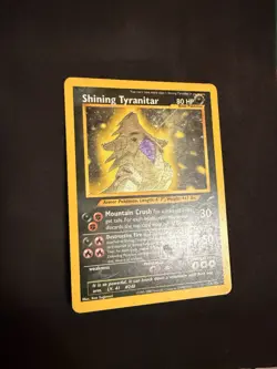 Pokemon Neo Destiny Shining Tyranitar Holo MP/HP 113/105 - Image 3