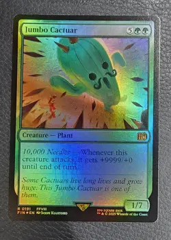 Jumbo Cactuar Final Fantasy Foil MTG NM Magic Card - Image 1