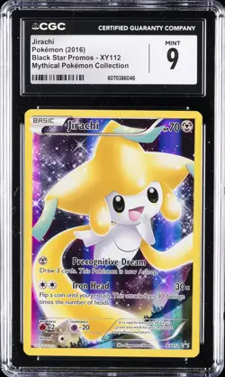 2016 POKEMON BLACK STAR PROMOS MYTHICAL POKEMON COLL #XY112 JIRACHI CGC 9 - Image 1