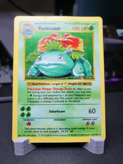 1999 Pokemon Base Set Shadowless Charizard (DMG) Blastoise (MP) Venusaur (MP) - Image 3