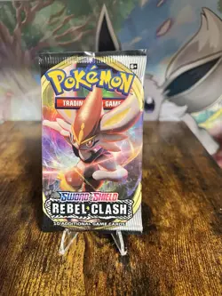 Pokemon TCG Rebel Clash Sealed Booster Pack - Image 1