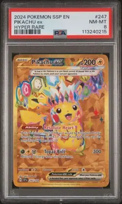 Pikachu ex 247/191 Sv08: Surging Sparks Holo for sale online - Image 1