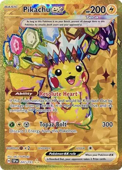 Pikachu ex 247/191 Sv08: Surging Sparks Holo for sale online - Image 4