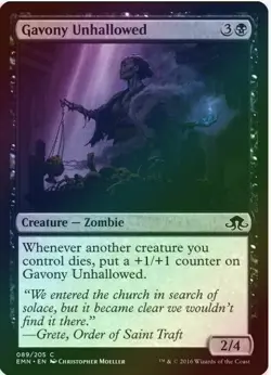1 x Gavony Unhallowed - Foil - Eldritch Moon - LP - Magic The Gathering - MTG - Image 1