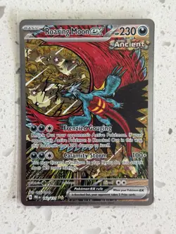 Roaring Moon EX 162/131 Prismatic Evolutions Special Illustration Rare SIR Holo - Image 1