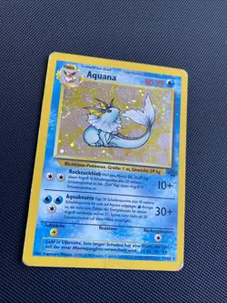 Aquana Holo | Dschungel | #12 | Vintage | Chase | Pokemon TCG | Deutsch - Image 3