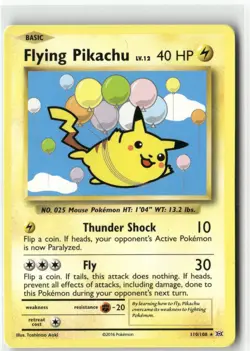 Flying Pikachu, Pokemon XY - Evolutions Secret Rare, 110/108 MP - Image 1