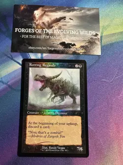 Rotting Regisaur Foil Retro Zippy Zombies Secret Lair SLD - Image 1
