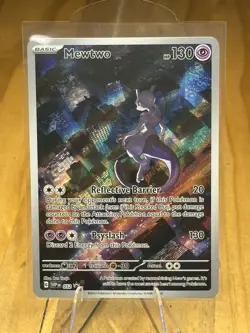 Pokemon 2023 TCG SV 151 Mewtwo Illustration Rare Promo #52 NM/M Condition - Image 1