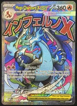 Pokemon Mega Charizard X ex UPC Black Star Promo Near Mint 023 - Image 1