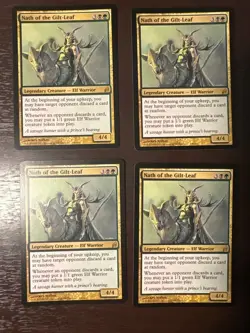 Magic the Gathering MTG Ungraded Nath of the Gilt-Leaf Lorwyn Excellent+ x4 - Image 1