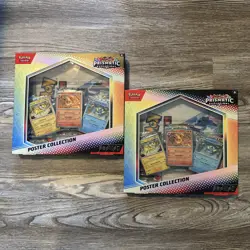 Pokemon TCG Scarlet & Violet Prismatic Evolutions Poster Collection Box Lot of 2 - Image 1