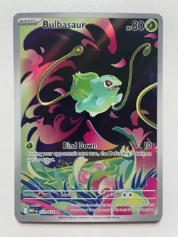 Pokemon TCG: 2025 Mega Evolution Illustration Rare Bulbasaur (133/132) - Image 1