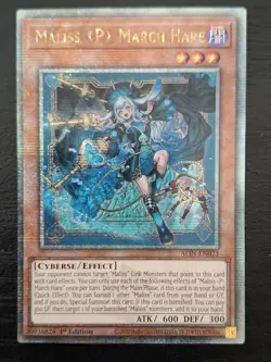 Maliss P March Hare ALIN-EN023 Quarter Century Secret Rare 1st Ed Yugioh - Image 1