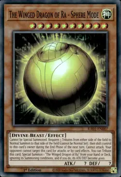 The Winged Dragon Of Ra - Sphere Mode - Super Rare 1st Ed. RA01-EN007 NM YuGiOh - Image 1