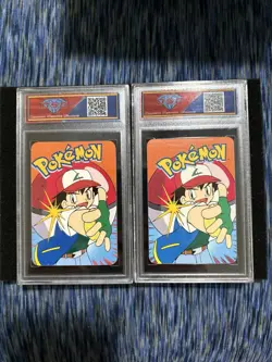 Growlithe Arcanine 2000 Pokemon Vending Prism Holo Sticker Card DSG 8.5 9 - Image 2