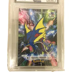 2024 Pokemon Card Database 2 Cracked Ice Mega Gyarados VGS 10 Gem Mint Graded - Image 3