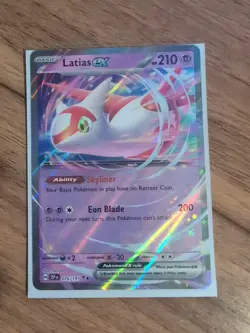 Latias EX 076/191 Double Rare Surging Sparks Holo Pokemon Card English TCG - Image 1